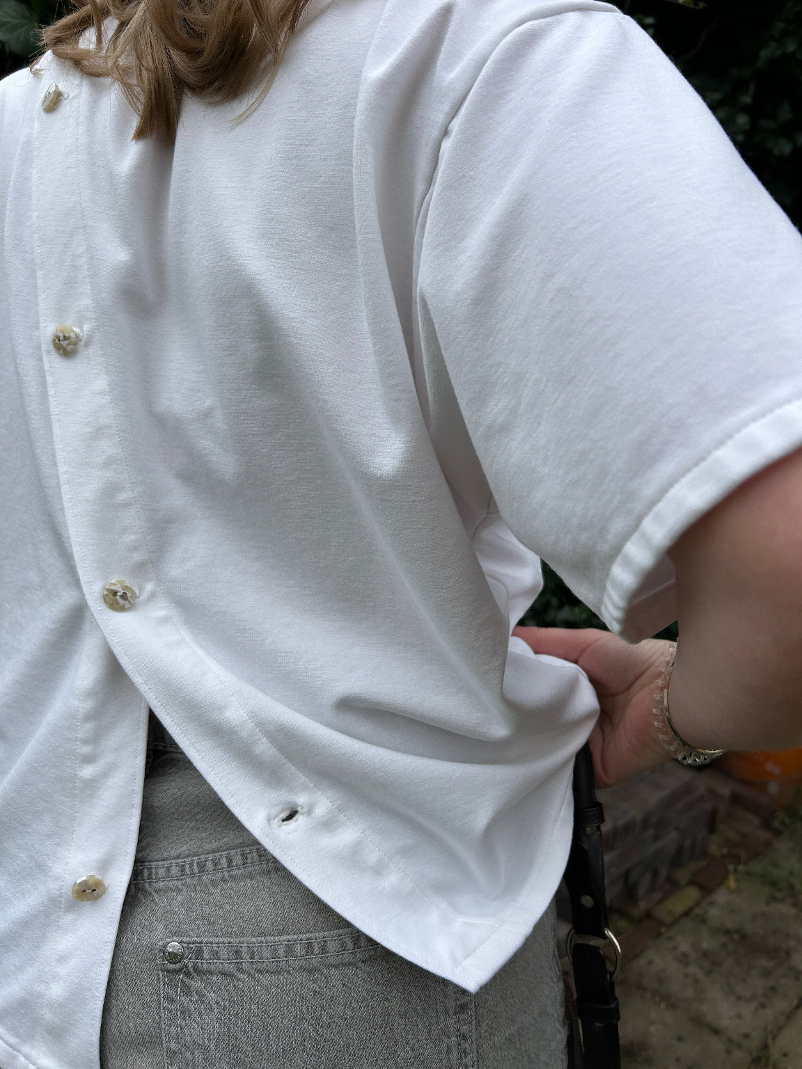 Tee With Oblique Back