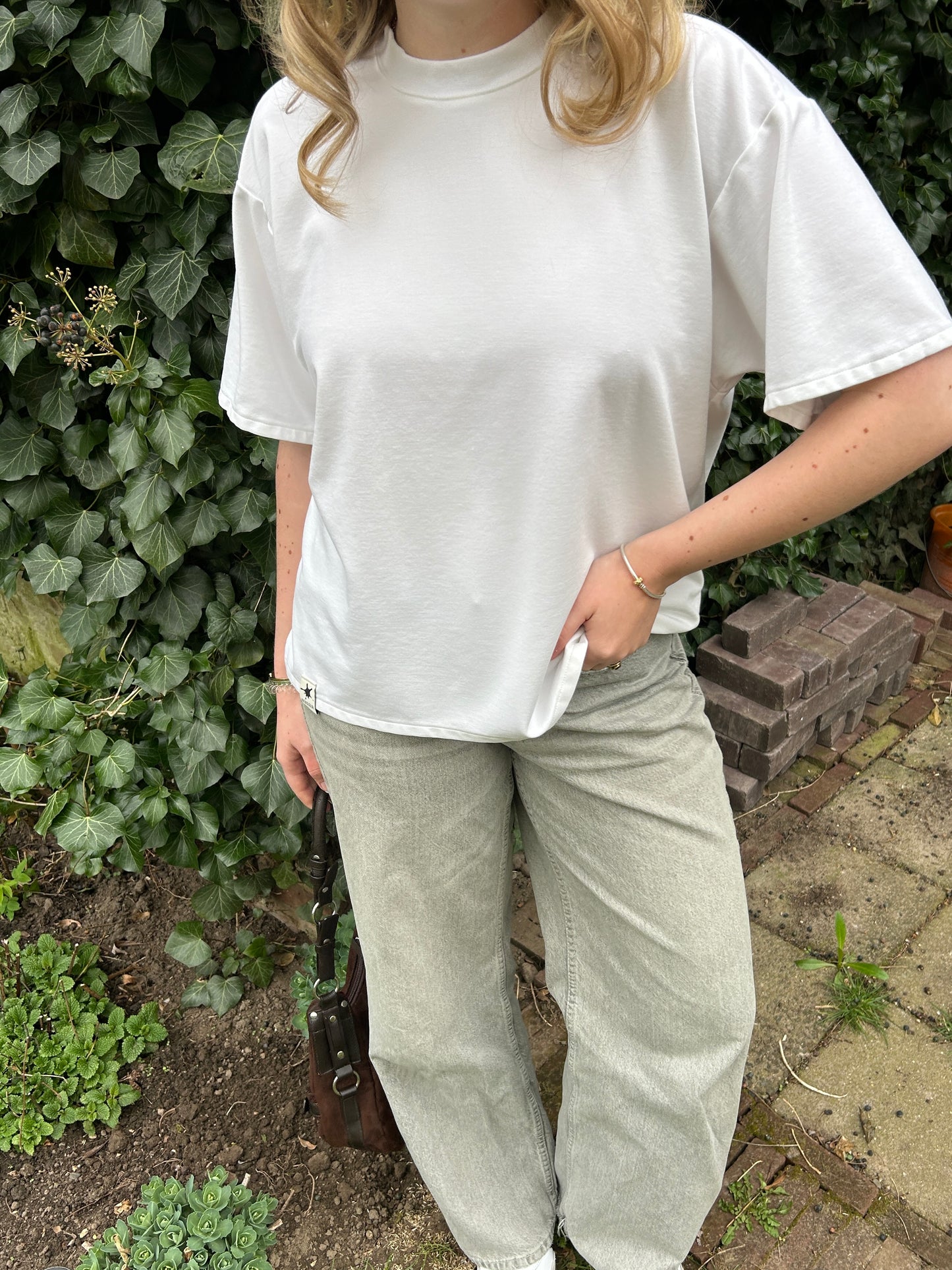 Tee With Oblique Back