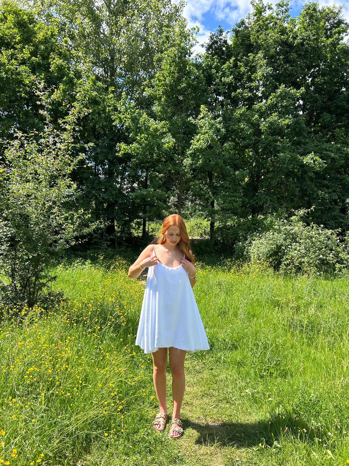 Linen Flowy Dress