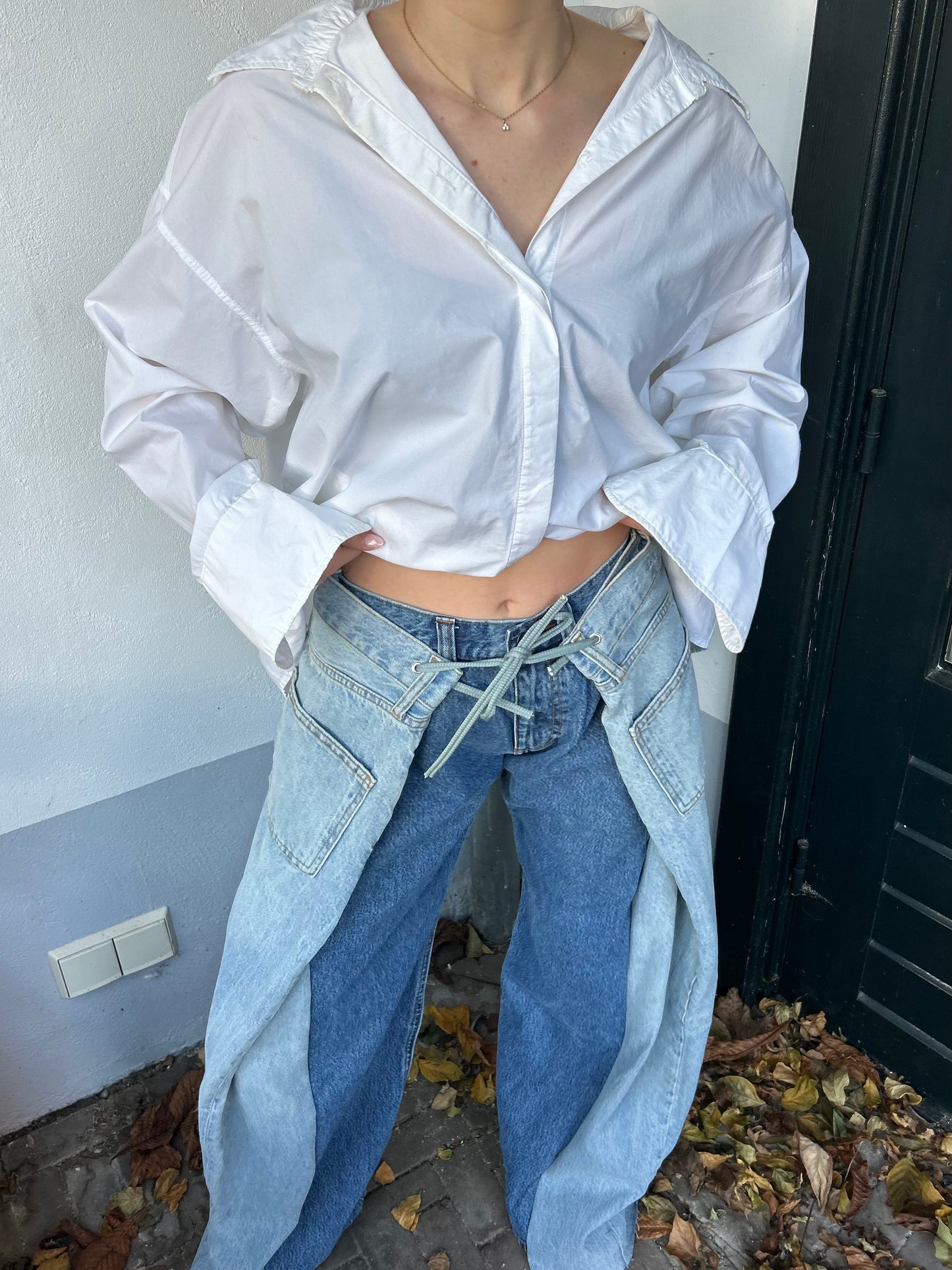 Reworked Jeans Light and Dark Blue