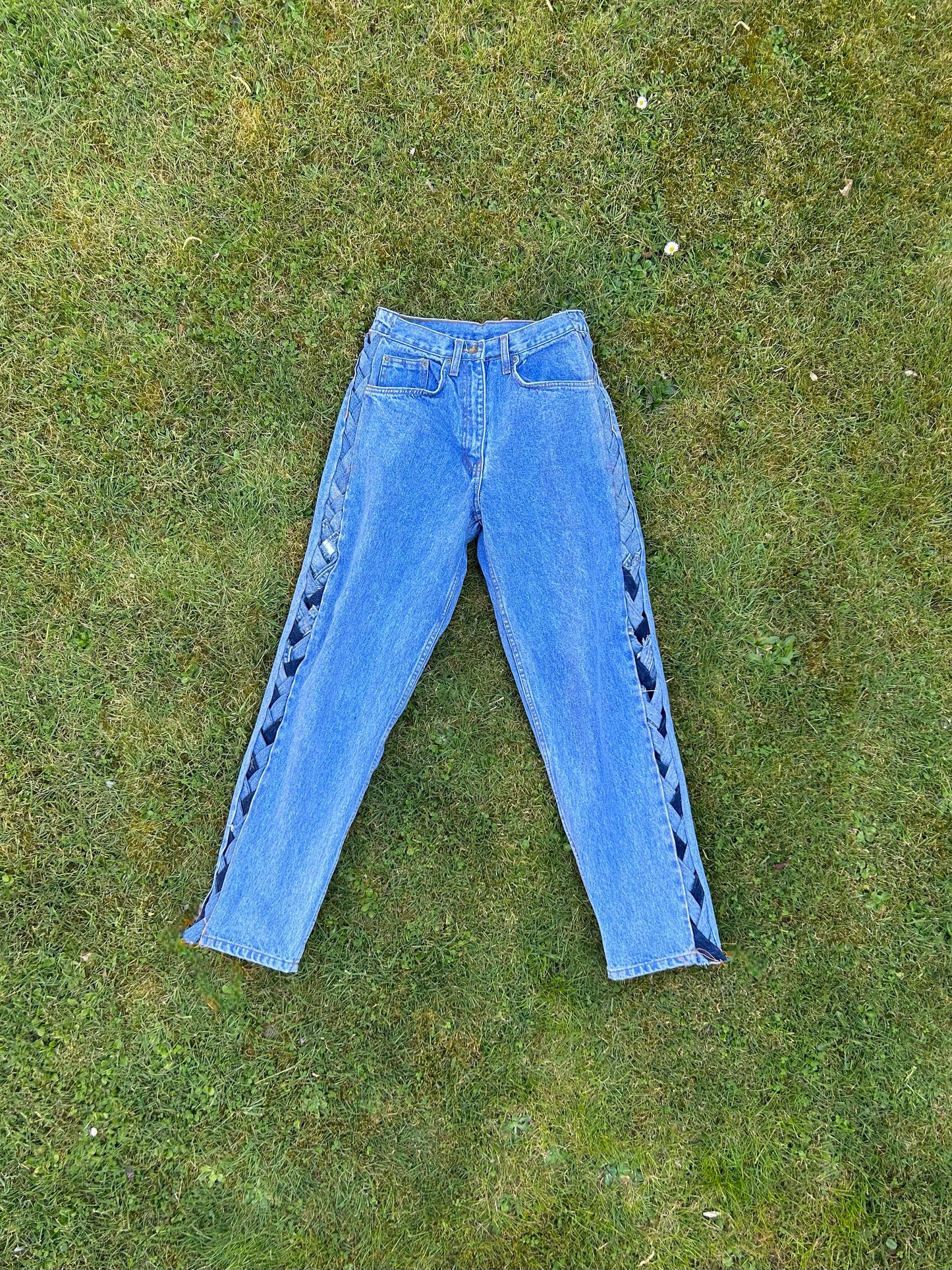 Reworked Braided Jeans 2
