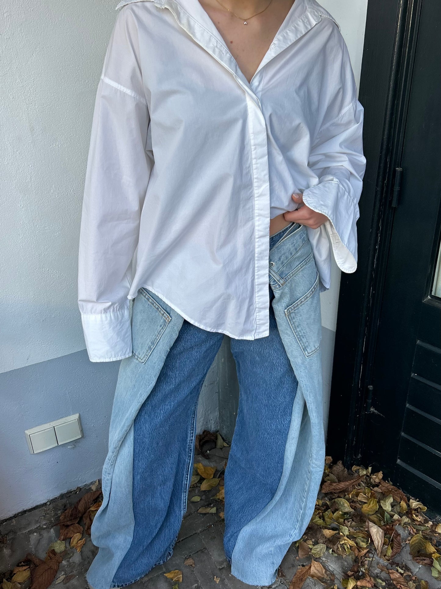 Reworked Jeans Light and Dark Blue