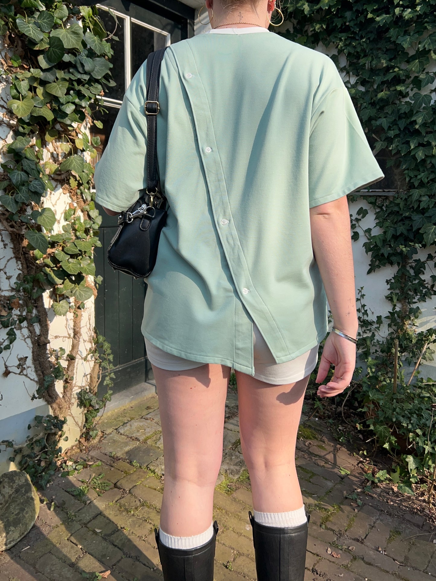 Tee With Oblique Back