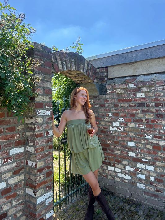 Bamboo Flowy Set  Green