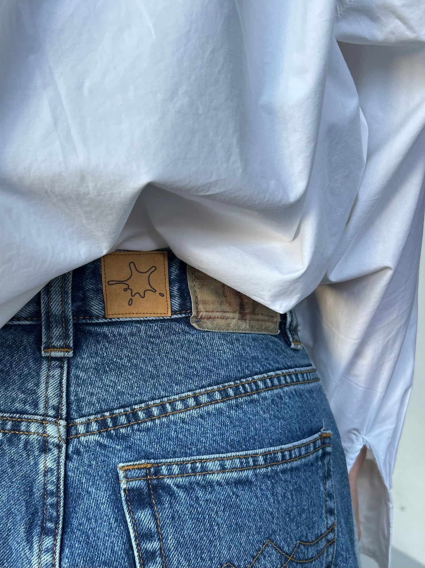 Reworked Jeans Light and Dark Blue