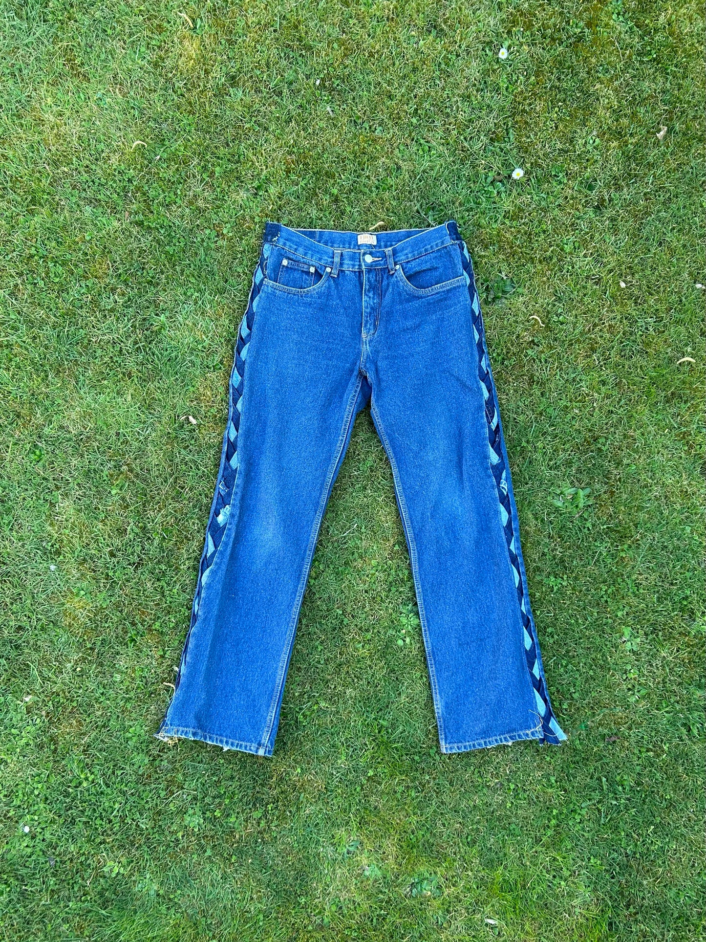 Reworked Braided Jeans 1